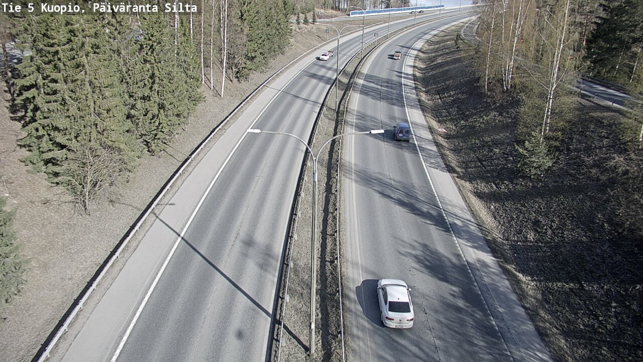 Weather Camera Image Road 5 Kuopio, Päiväranta silta, Kuopio, Pohjois-Savo