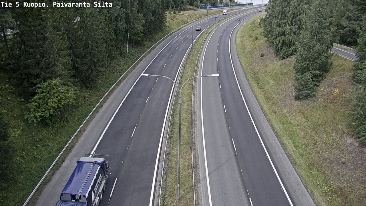 Weather Camera Image Road 5 Kuopio, Päiväranta silta, Kuopio, Pohjois-Savo