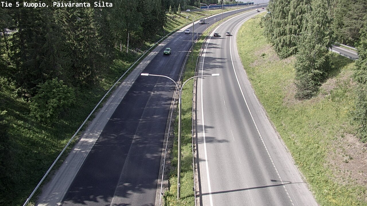 Kelikamerat Kuva Tie 5 Kuopio, Päiväranta silta, Kuopio, Pohjois-Savo