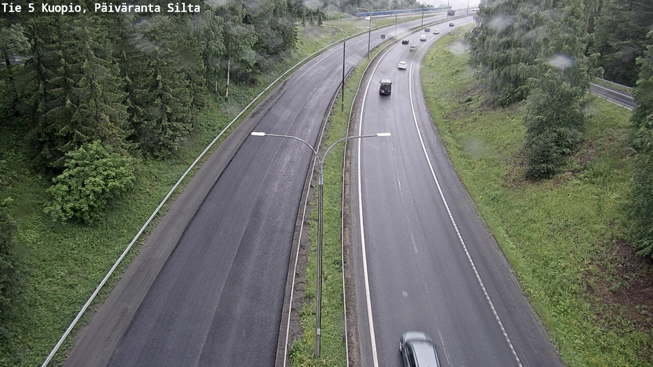 Weather Camera Image Väg 5 Kuopio, Päiväranta silta, Kuopio, Pohjois-Savo