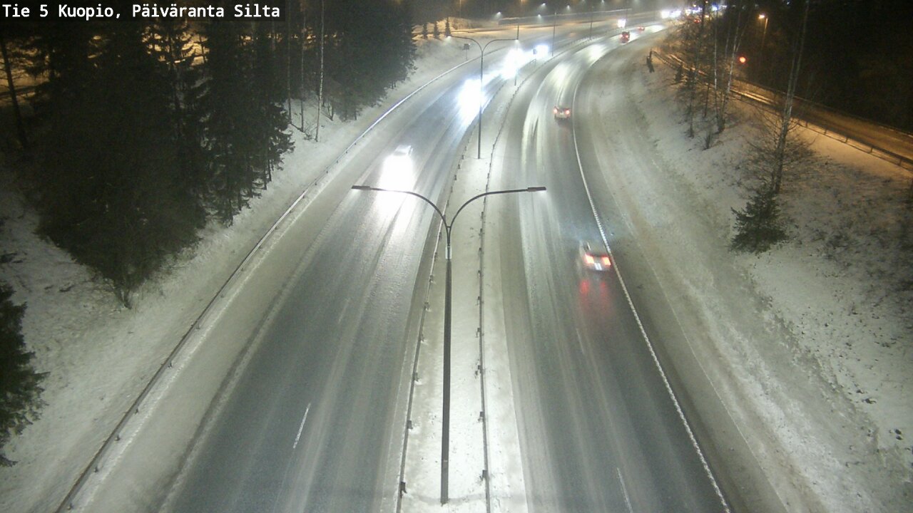 Weather Camera Image Road 5 Kuopio, Päiväranta silta, Kuopio, Pohjois-Savo