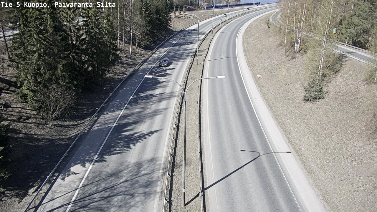 Weather Camera Image Road 5 Kuopio, Päiväranta silta, Kuopio, Pohjois-Savo