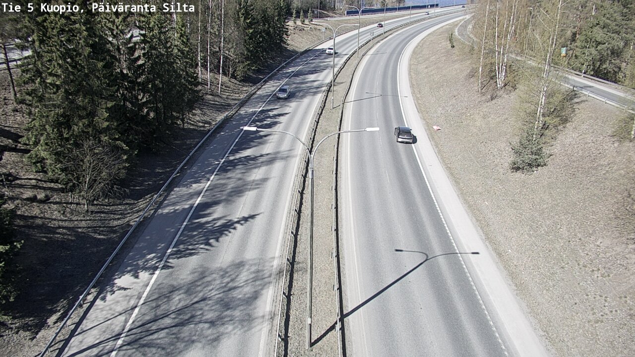 Weather Camera Image Road 5 Kuopio, Päiväranta silta, Kuopio, Pohjois-Savo