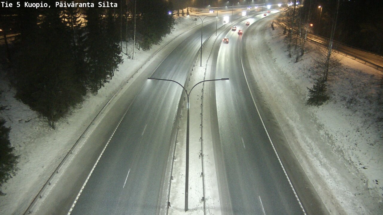 Weather Camera Image Road 5 Kuopio, Päiväranta silta, Kuopio, Pohjois-Savo