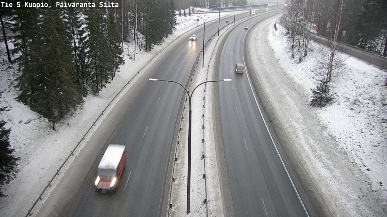 Weather Camera Image Road 5 Kuopio, Päiväranta silta, Kuopio, Pohjois-Savo