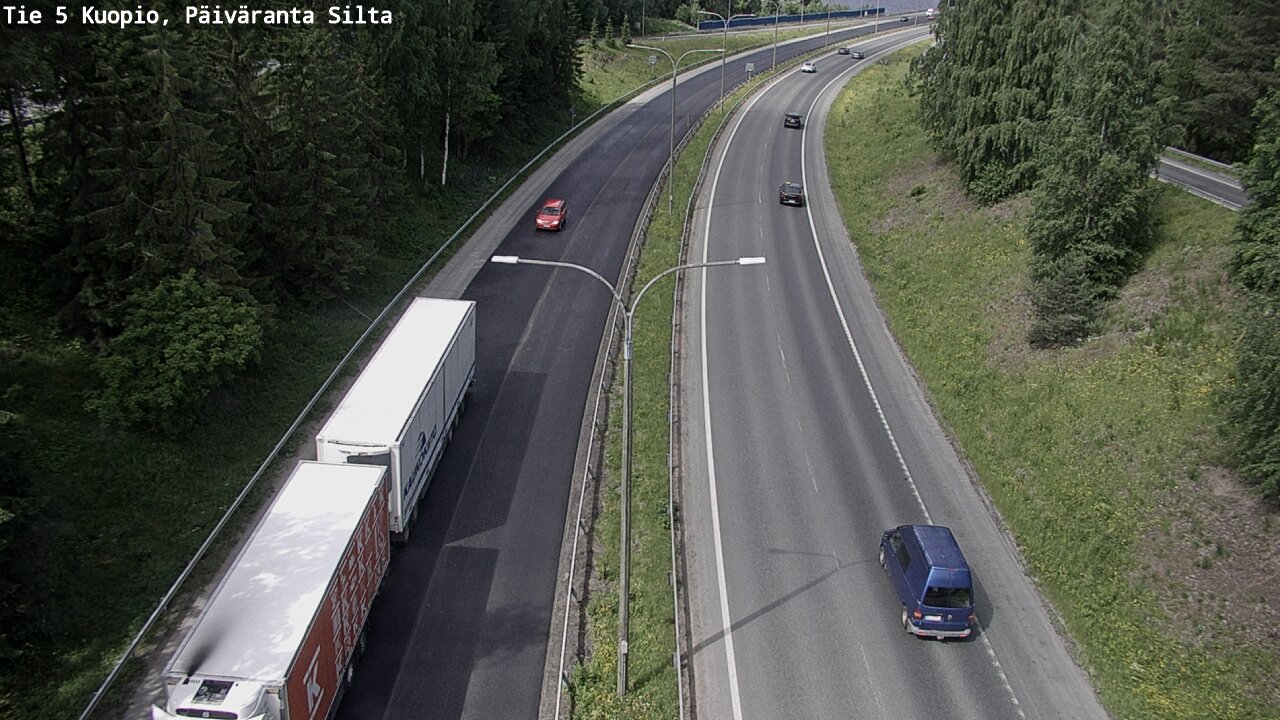 Kelikamerat Kuva Tie 5 Kuopio, Päiväranta silta, Kuopio, Pohjois-Savo