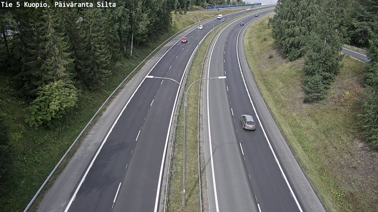Weather Camera Image Road 5 Kuopio, Päiväranta silta, Kuopio, Pohjois-Savo