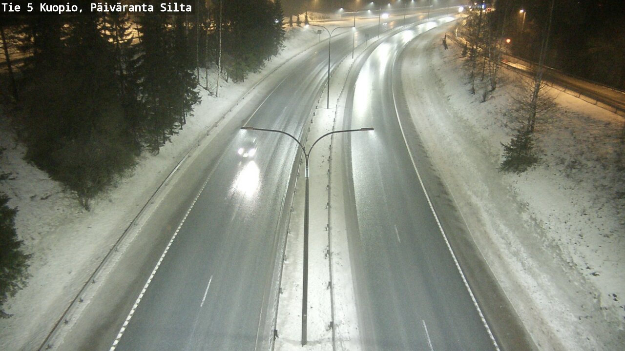 Weather Camera Image Väg 5 Kuopio, Päiväranta silta, Kuopio, Pohjois-Savo