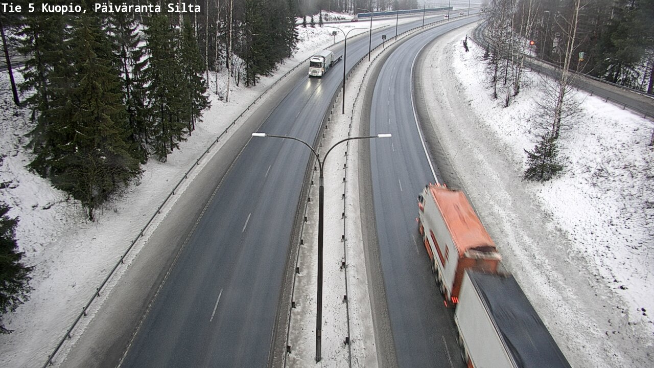 Weather Camera Image Road 5 Kuopio, Päiväranta silta, Kuopio, Pohjois-Savo