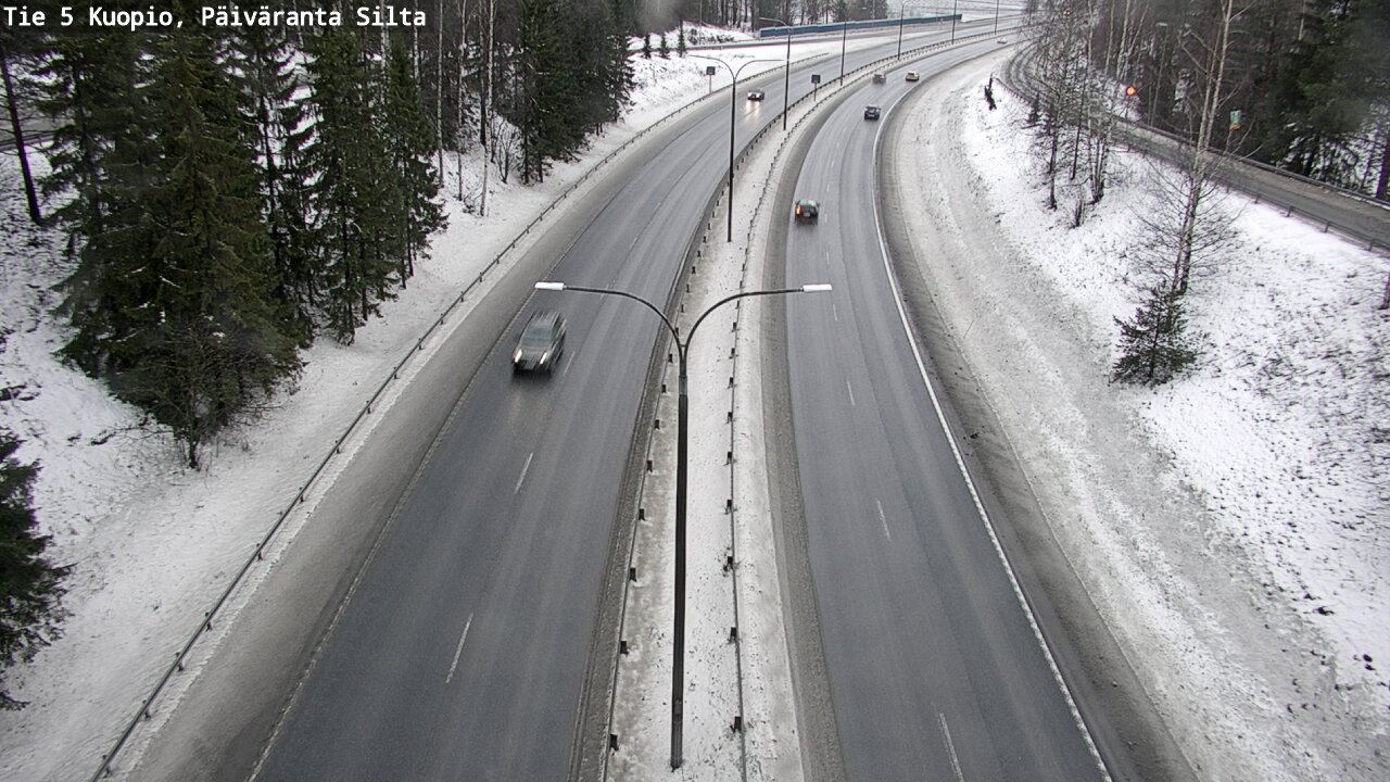 Weather Camera Image Road 5 Kuopio, Päiväranta silta, Kuopio, Pohjois-Savo