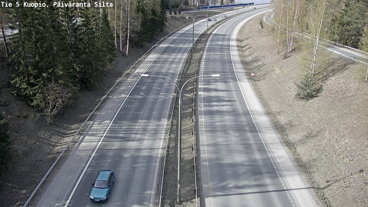 Weather Camera Image Road 5 Kuopio, Päiväranta silta, Kuopio, Pohjois-Savo