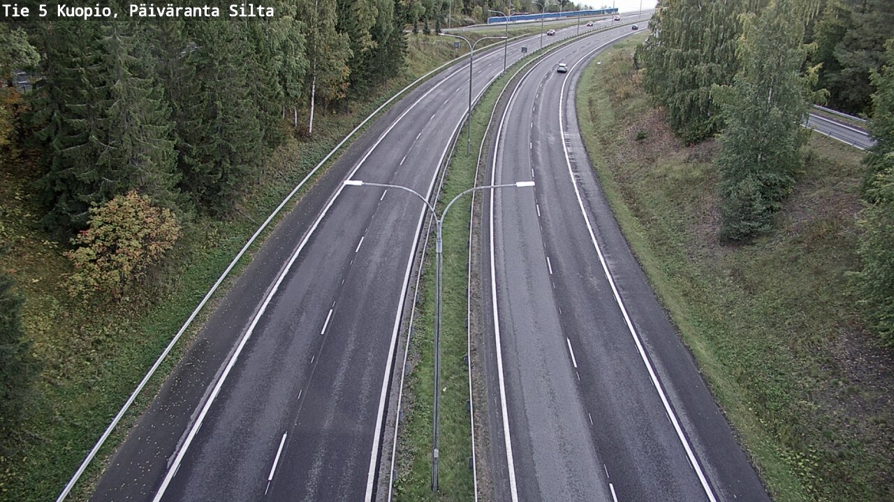 Weather Camera Image Road 5 Kuopio, Päiväranta silta, Kuopio, Pohjois-Savo