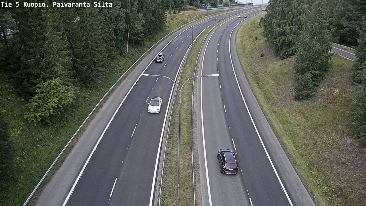 Weather Camera Image Road 5 Kuopio, Päiväranta silta, Kuopio, Pohjois-Savo