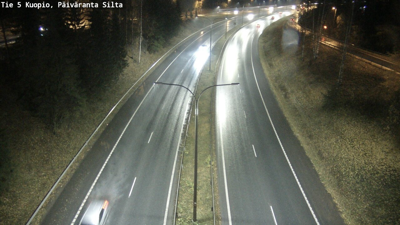 Weather Camera Image Väg 5 Kuopio, Päiväranta silta, Kuopio, Pohjois-Savo
