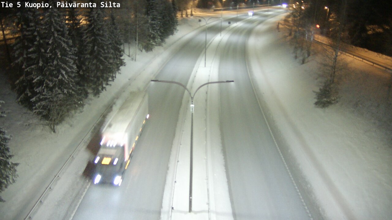 Weather Camera Image Väg 5 Kuopio, Päiväranta silta, Kuopio, Pohjois-Savo