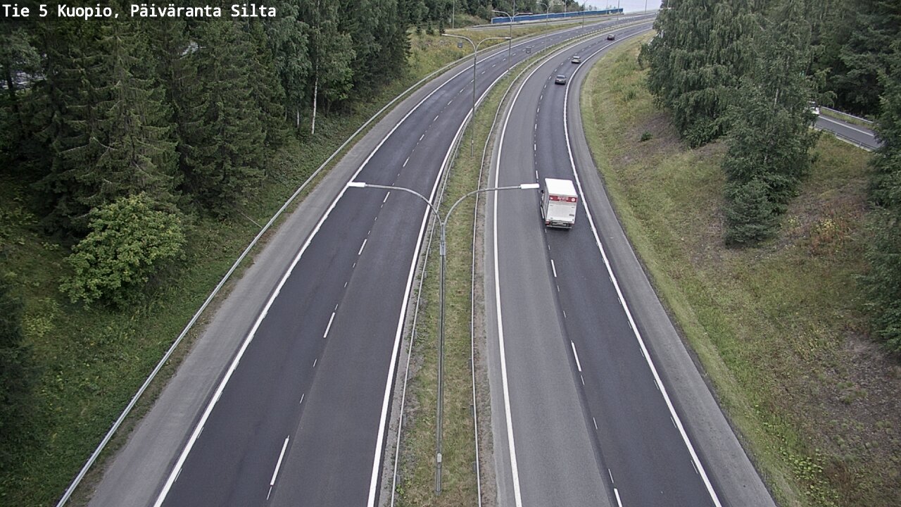Weather Camera Image Road 5 Kuopio, Päiväranta silta, Kuopio, Pohjois-Savo