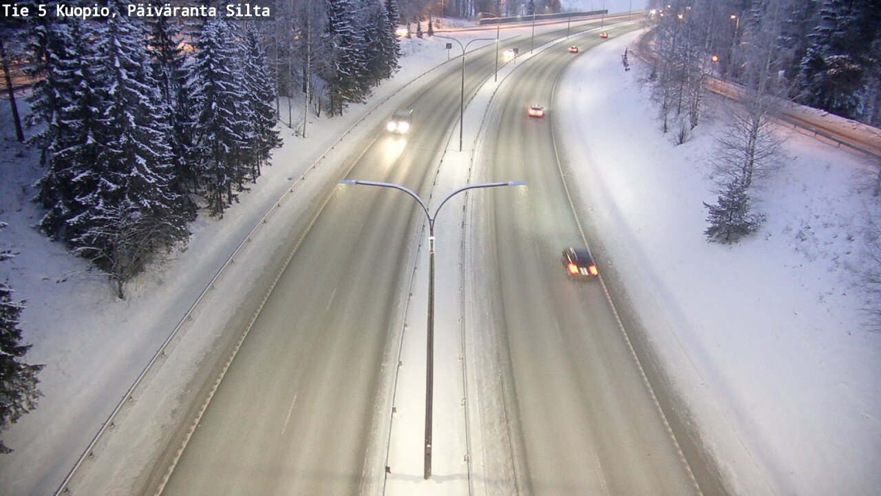Kelikamerat Kuva Tie 5 Kuopio, Päiväranta silta, Kuopio, Pohjois-Savo