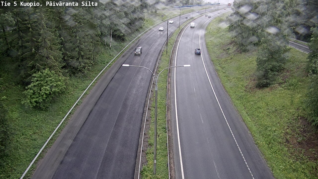 Weather Camera Image Väg 5 Kuopio, Päiväranta silta, Kuopio, Pohjois-Savo