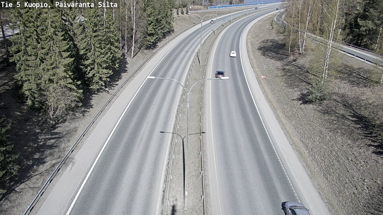 Weather Camera Image Road 5 Kuopio, Päiväranta silta, Kuopio, Pohjois-Savo