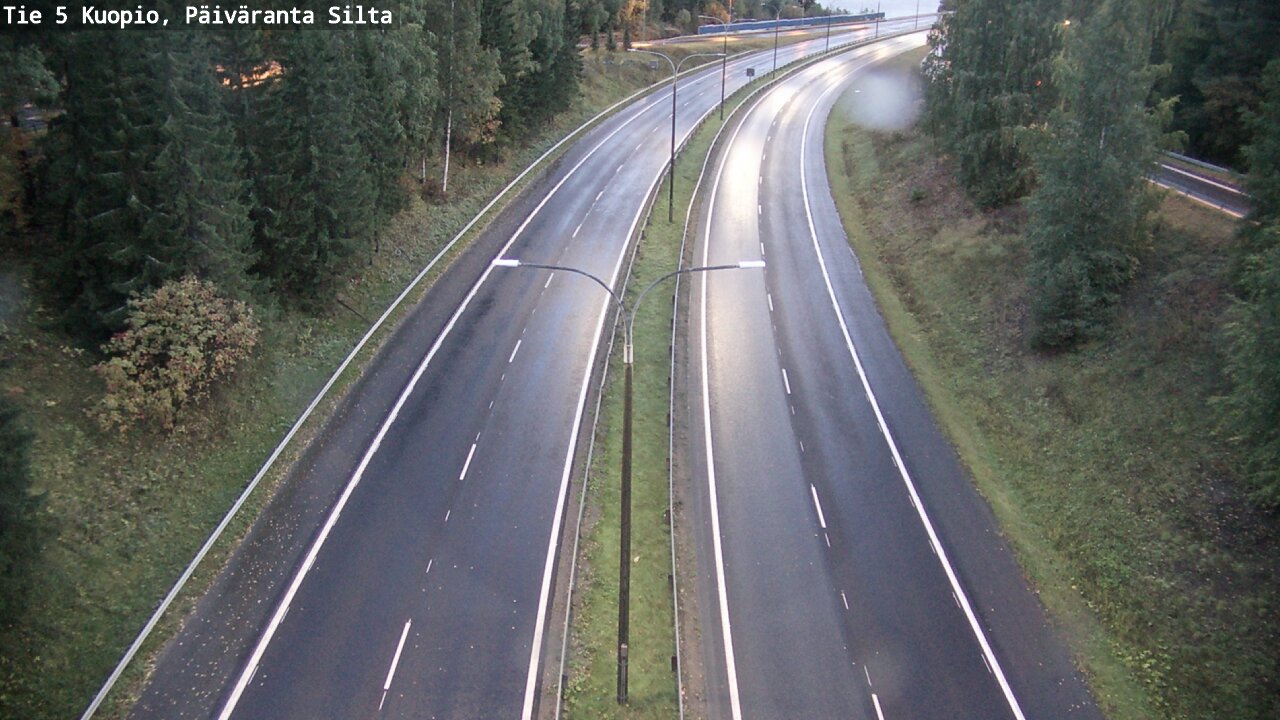 Weather Camera Image Road 5 Kuopio, Päiväranta silta, Kuopio, Pohjois-Savo