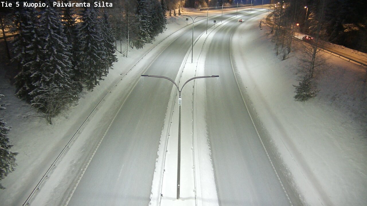 Weather Camera Image Väg 5 Kuopio, Päiväranta silta, Kuopio, Pohjois-Savo