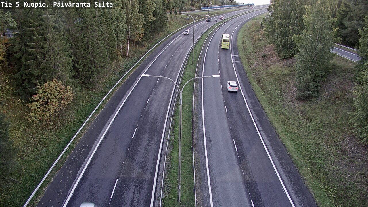 Weather Camera Image Road 5 Kuopio, Päiväranta silta, Kuopio, Pohjois-Savo