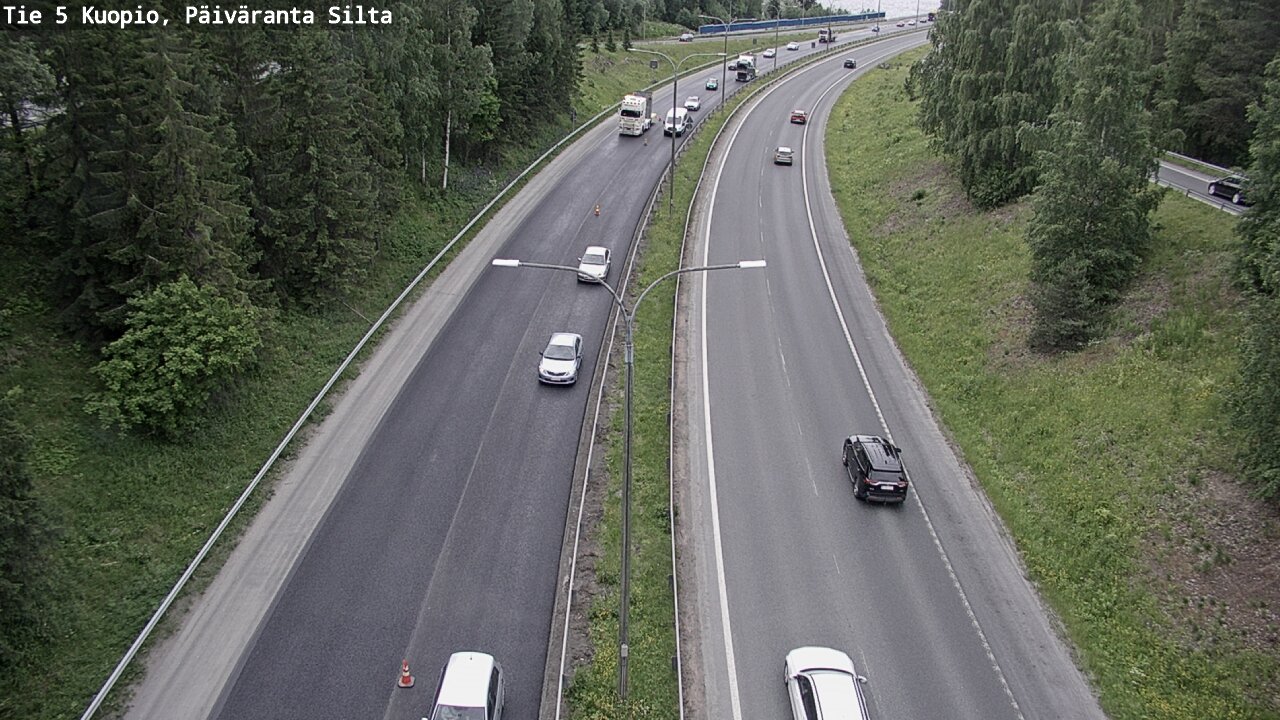 Kelikamerat Kuva Tie 5 Kuopio, Päiväranta silta, Kuopio, Pohjois-Savo