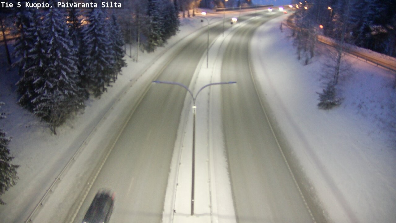 Weather Camera Image Väg 5 Kuopio, Päiväranta silta, Kuopio, Pohjois-Savo