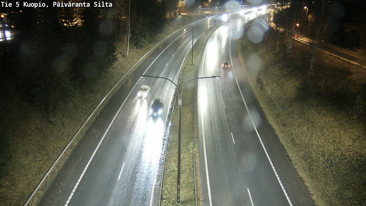 Weather Camera Image Väg 5 Kuopio, Päiväranta silta, Kuopio, Pohjois-Savo