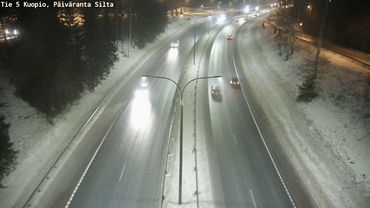 Weather Camera Image Road 5 Kuopio, Päiväranta silta, Kuopio, Pohjois-Savo