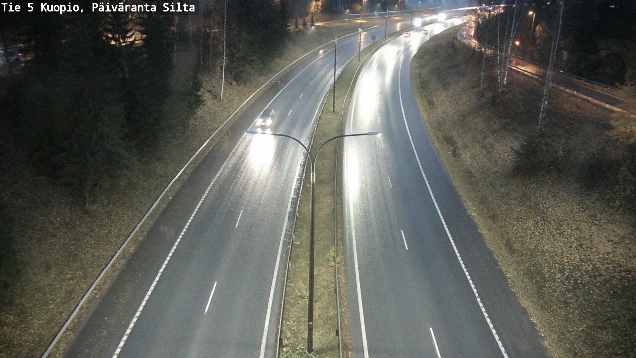 Weather Camera Image Väg 5 Kuopio, Päiväranta silta, Kuopio, Pohjois-Savo