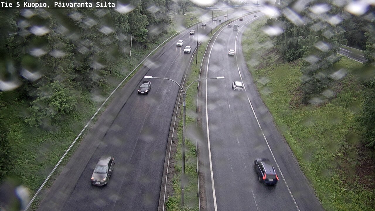 Weather Camera Image Väg 5 Kuopio, Päiväranta silta, Kuopio, Pohjois-Savo