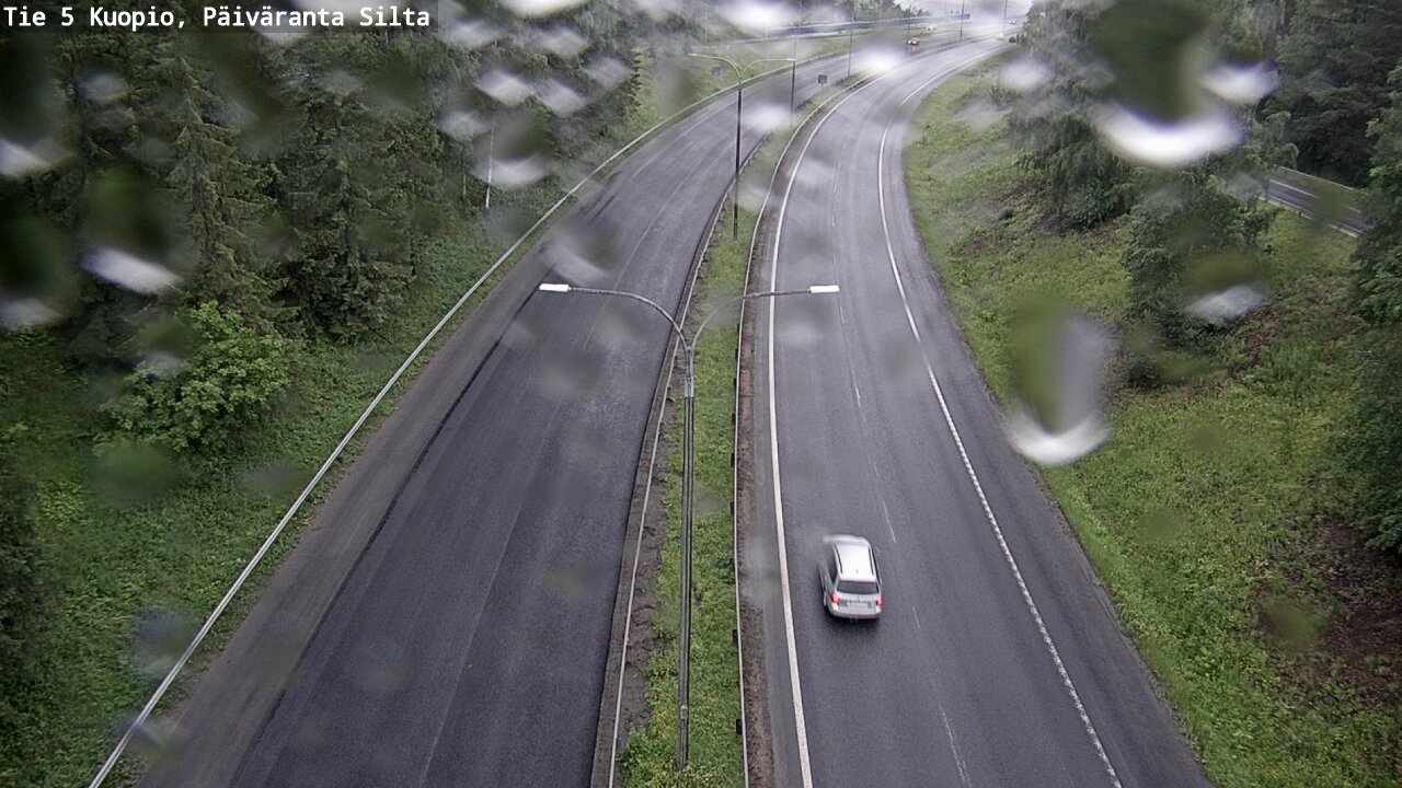 Weather Camera Image Väg 5 Kuopio, Päiväranta silta, Kuopio, Pohjois-Savo