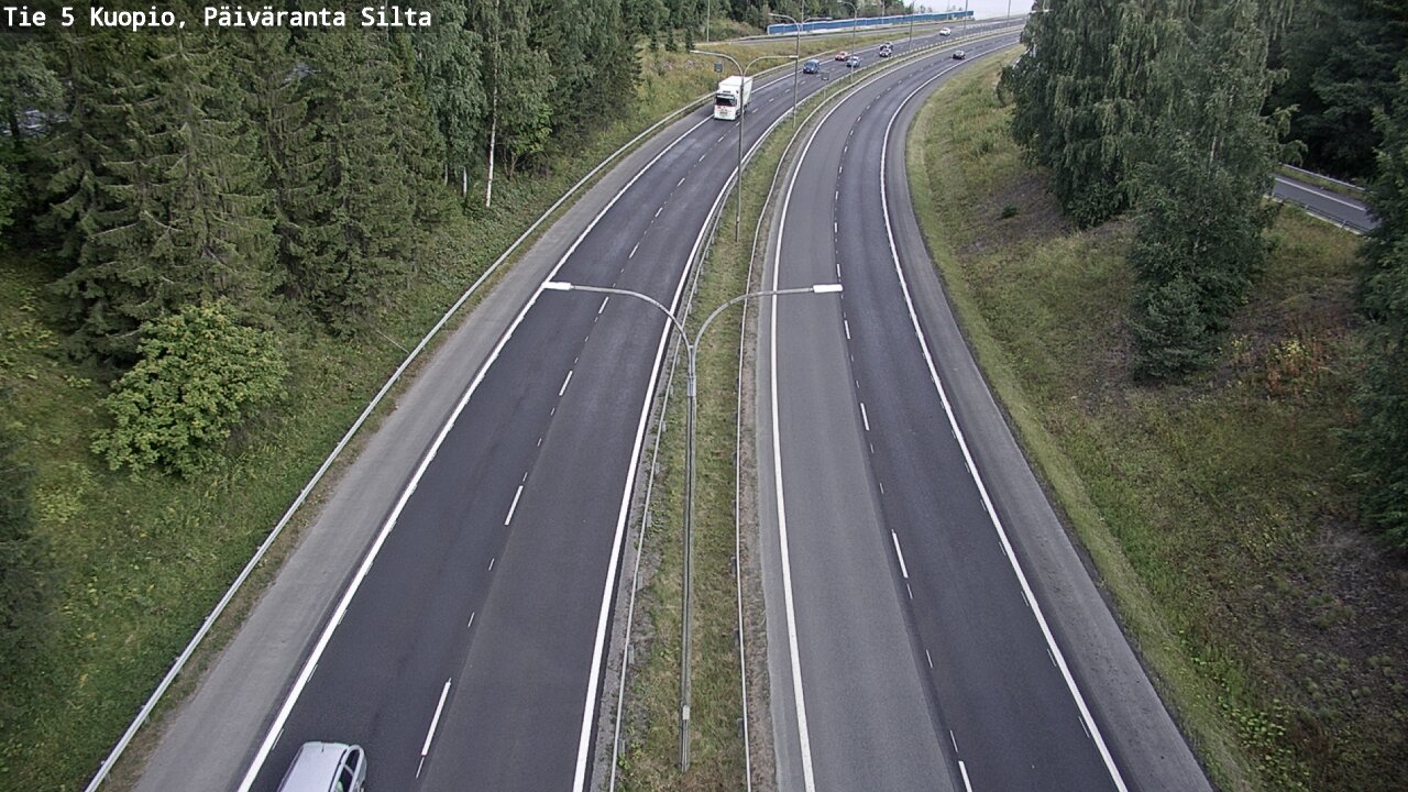 Weather Camera Image Road 5 Kuopio, Päiväranta silta, Kuopio, Pohjois-Savo