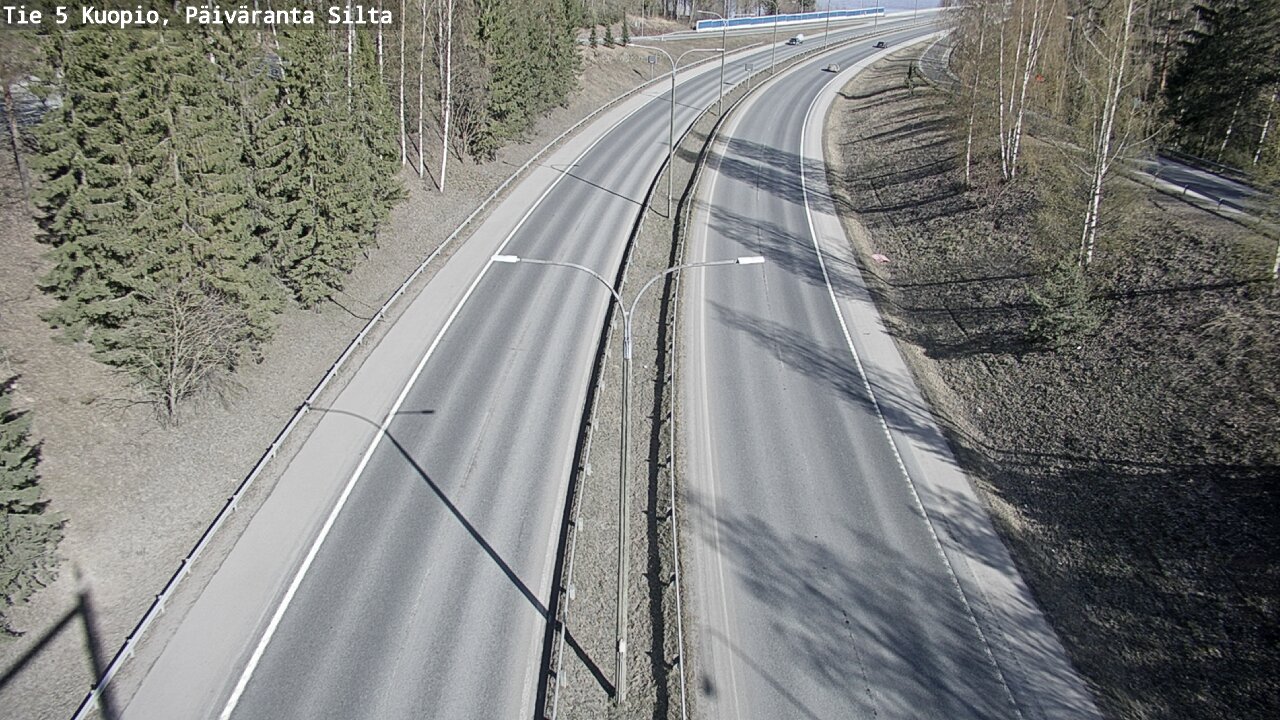 Weather Camera Image Road 5 Kuopio, Päiväranta silta, Kuopio, Pohjois-Savo