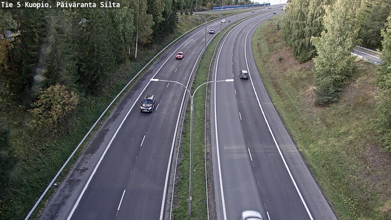 Weather Camera Image Väg 5 Kuopio, Päiväranta silta, Kuopio, Pohjois-Savo