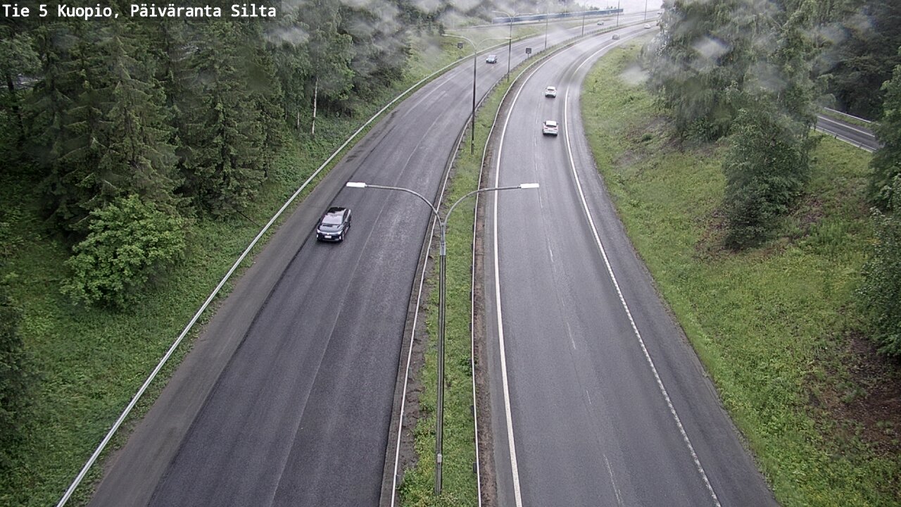 Weather Camera Image Väg 5 Kuopio, Päiväranta silta, Kuopio, Pohjois-Savo