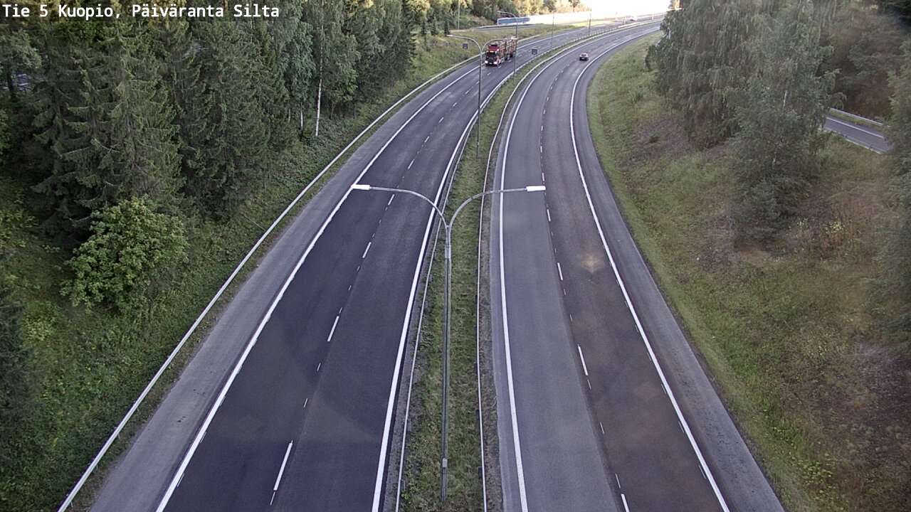 Weather Camera Image Road 5 Kuopio, Päiväranta silta, Kuopio, Pohjois-Savo