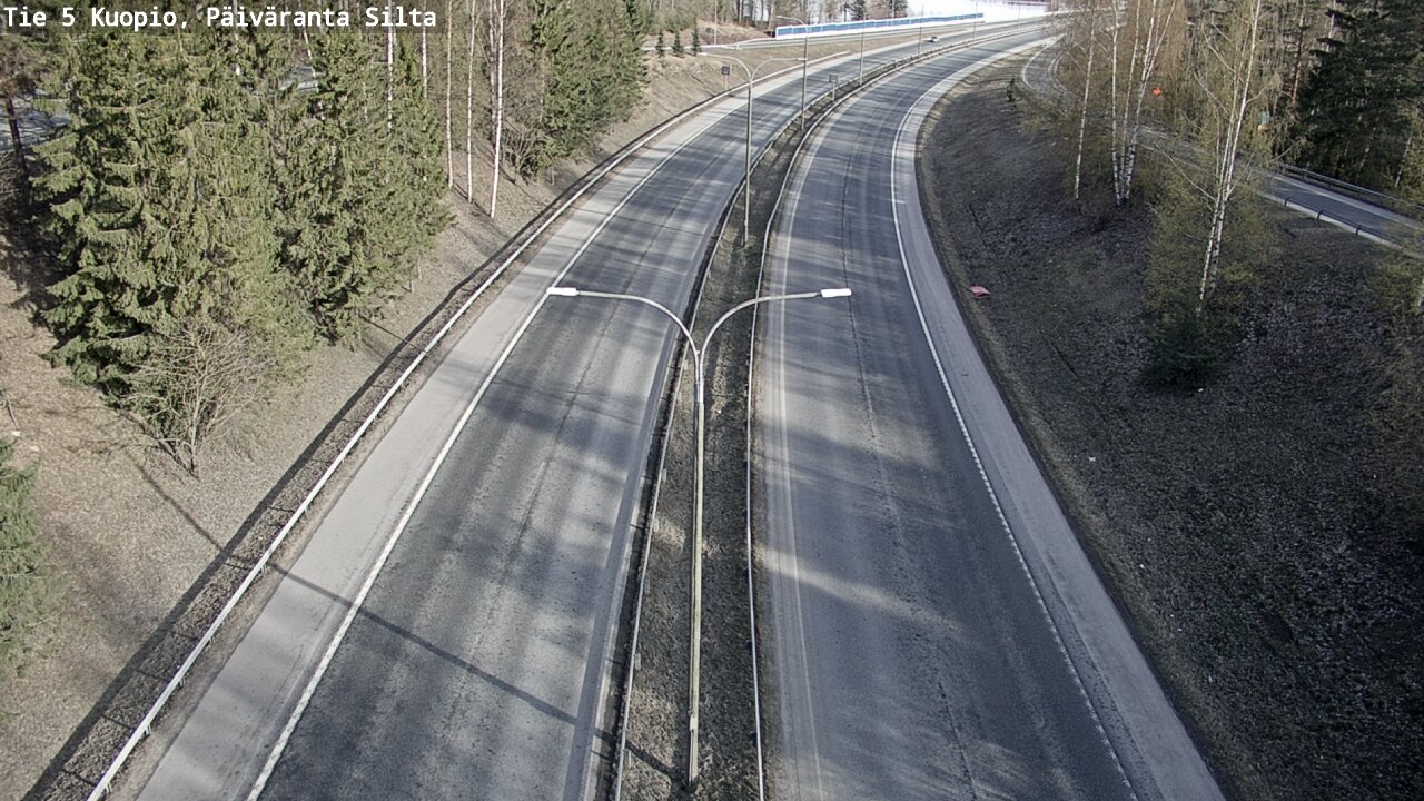 Weather Camera Image Road 5 Kuopio, Päiväranta silta, Kuopio, Pohjois-Savo