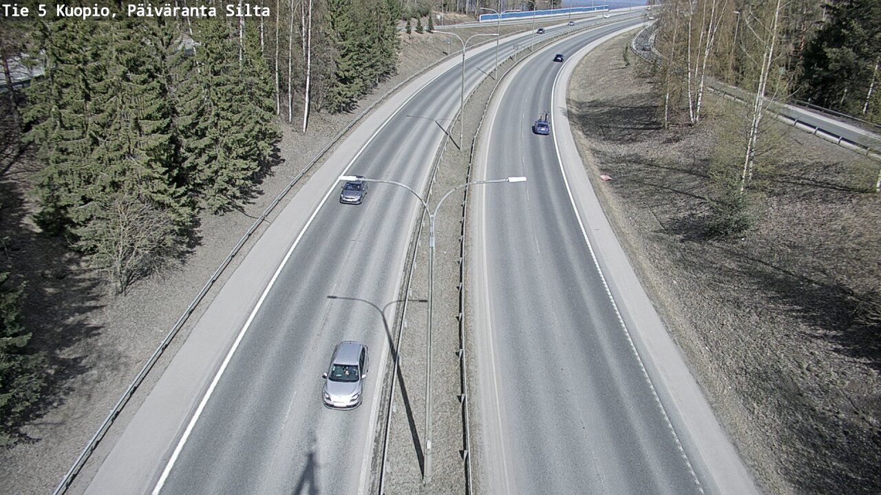 Weather Camera Image Road 5 Kuopio, Päiväranta silta, Kuopio, Pohjois-Savo
