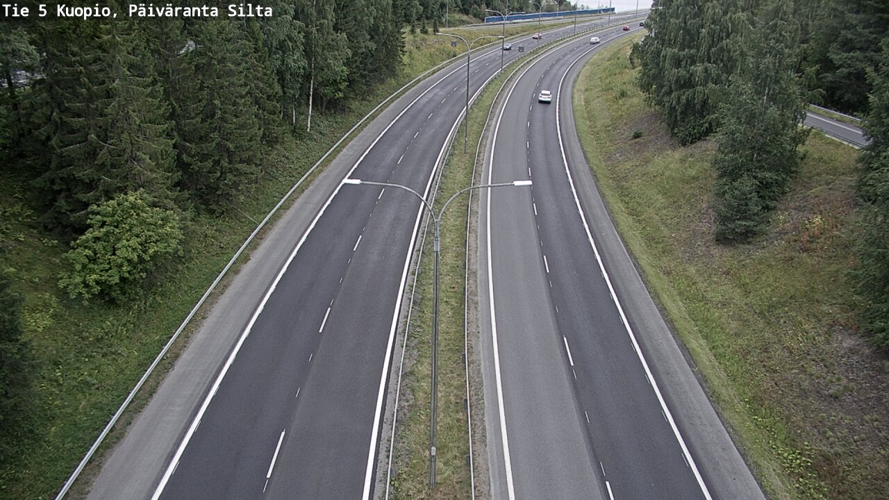 Weather Camera Image Road 5 Kuopio, Päiväranta silta, Kuopio, Pohjois-Savo