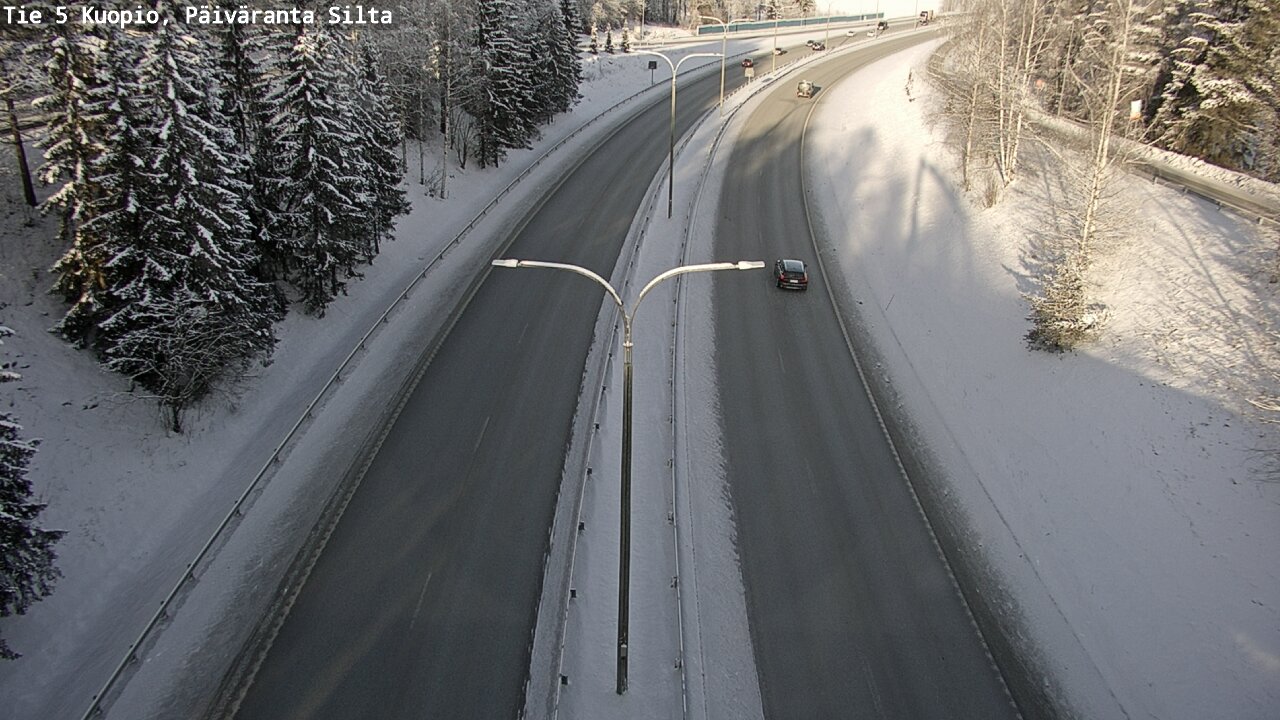 Weather Camera Image Väg 5 Kuopio, Päiväranta silta, Kuopio, Pohjois-Savo