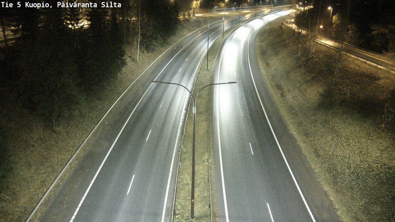 Weather Camera Image Road 5 Kuopio, Päiväranta silta, Kuopio, Pohjois-Savo