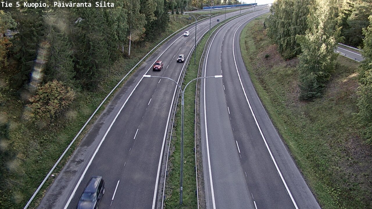 Weather Camera Image Väg 5 Kuopio, Päiväranta silta, Kuopio, Pohjois-Savo