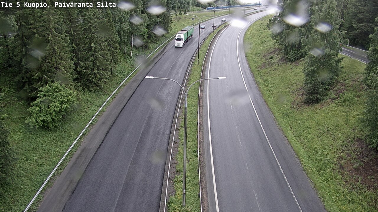 Weather Camera Image Väg 5 Kuopio, Päiväranta silta, Kuopio, Pohjois-Savo