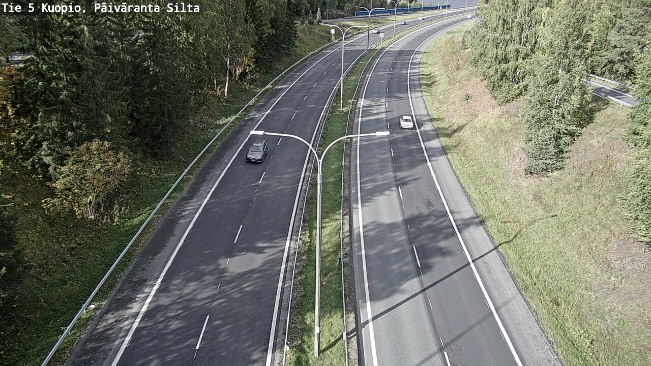 Weather Camera Image Väg 5 Kuopio, Päiväranta silta, Kuopio, Pohjois-Savo