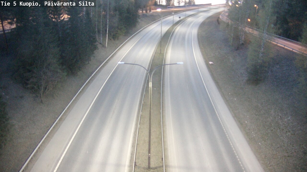 Weather Camera Image Road 5 Kuopio, Päiväranta silta, Kuopio, Pohjois-Savo