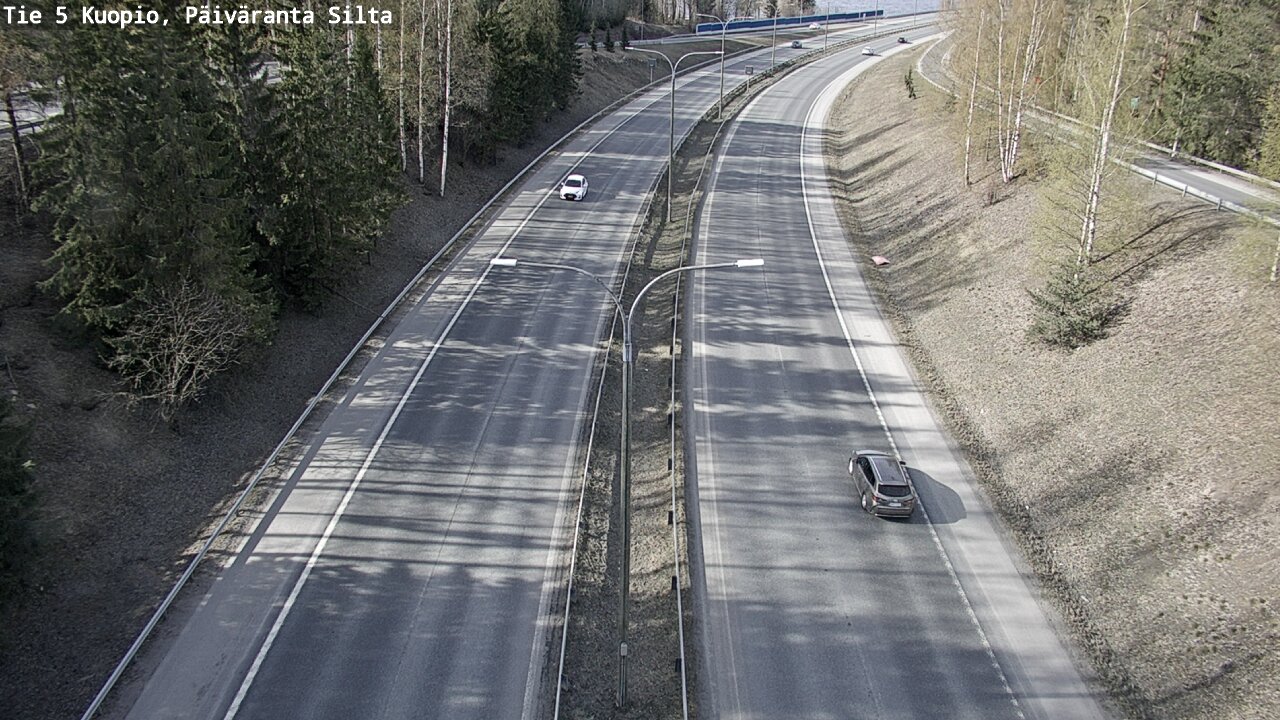 Weather Camera Image Road 5 Kuopio, Päiväranta silta, Kuopio, Pohjois-Savo