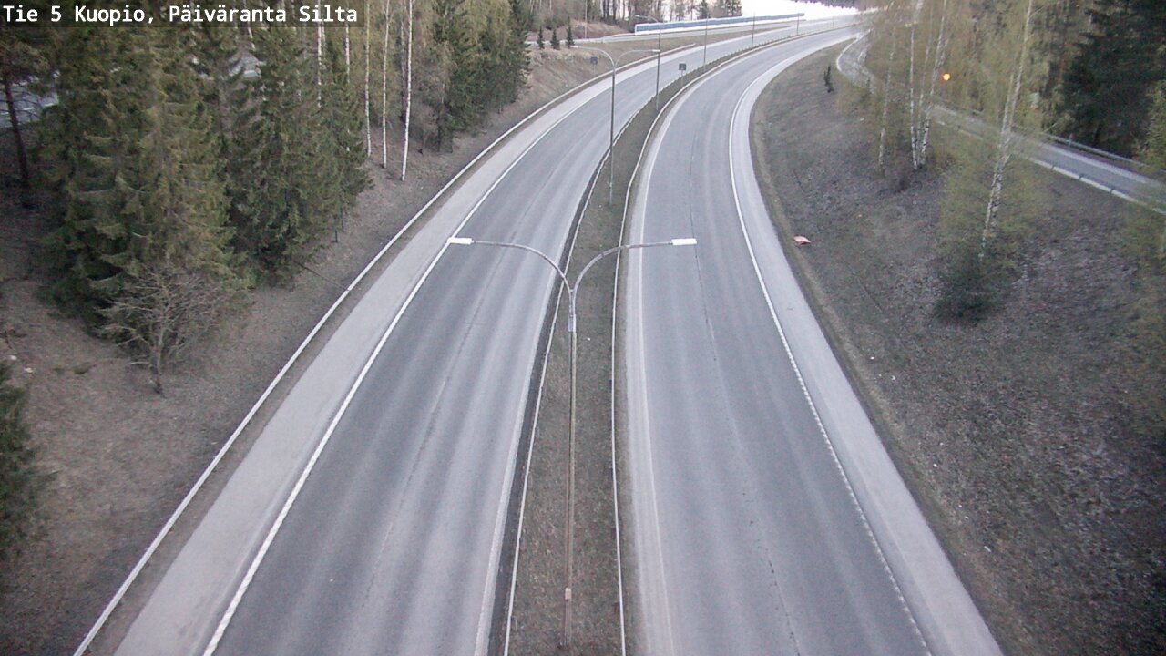 Weather Camera Image Road 5 Kuopio, Päiväranta silta, Kuopio, Pohjois-Savo