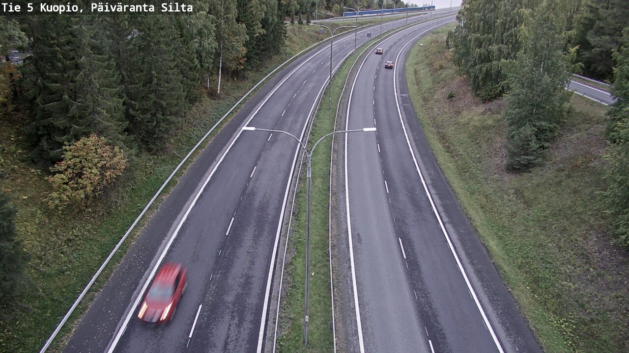 Weather Camera Image Road 5 Kuopio, Päiväranta silta, Kuopio, Pohjois-Savo